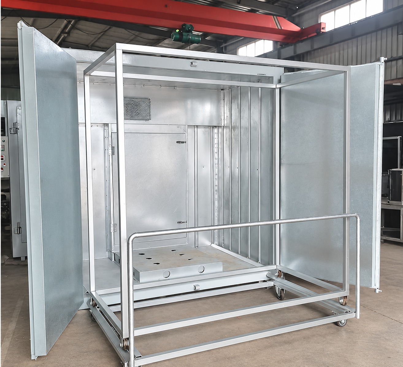 Side loading batch oven